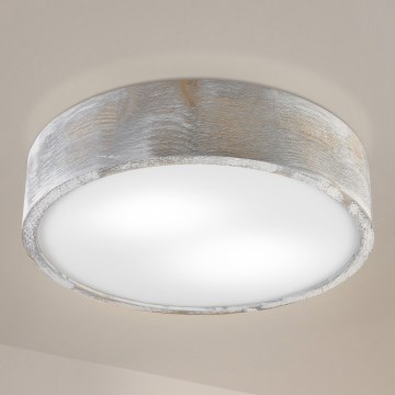 Brilagi - Φωτιστικό οροφής PINO 2xE27/15W/230V πεύκο/ασημί διάμ. 37,5 εκ.