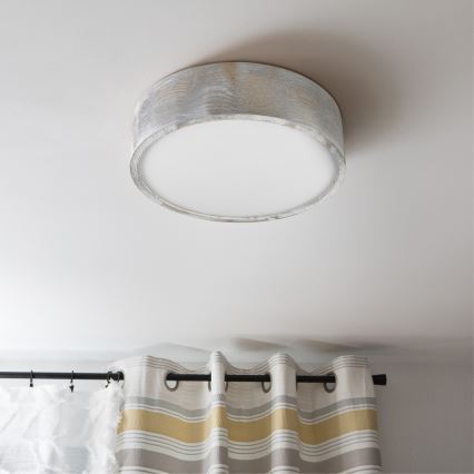 Brilagi - Φωτιστικό οροφής PINO 2xE27/15W/230V πεύκο/ασημί διάμ. 37,5 εκ.