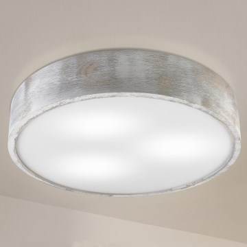 Brilagi - Φωτιστικό οροφής PINO, 3x E27 (15W/230V), πεύκο/ασημί, Ø 47,5 cm