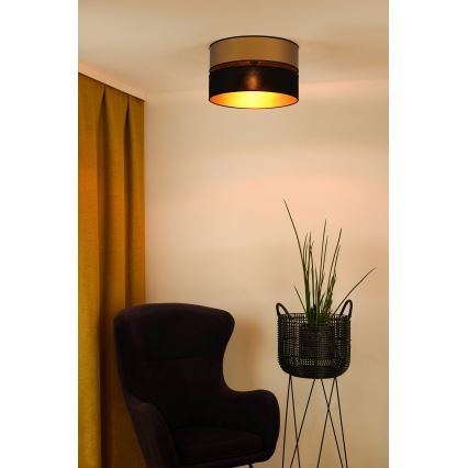 Brilagi - Φωτιστικό οροφής ROYAL 1xE27/15W/230V διάμετρος 40 cm μαύρο/χρυσό