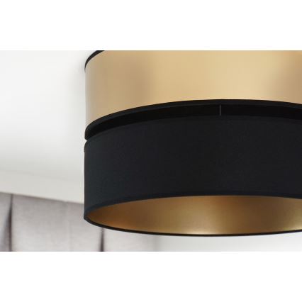 Brilagi - Φωτιστικό οροφής ROYAL 1xE27/15W/230V διάμετρος 40 cm μαύρο/χρυσό
