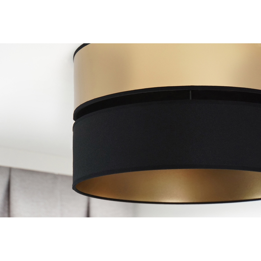Brilagi - Φωτιστικό οροφής ROYAL 1xE27/15W/230V διάμετρος 40 cm μαύρο/χρυσό