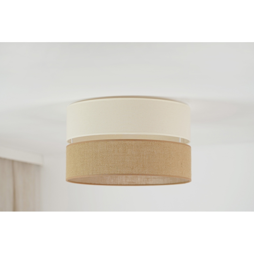 Brilagi - Φωτιστικό οροφής ROYAL YUTE 1xE27/15W/230V διάμετρος 40 cm μπεζ/κρεμ