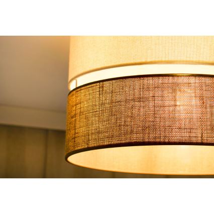 Brilagi - Φωτιστικό οροφής ROYAL YUTE 1xE27/15W/230V διάμετρος 40 cm μπεζ/κρεμ
