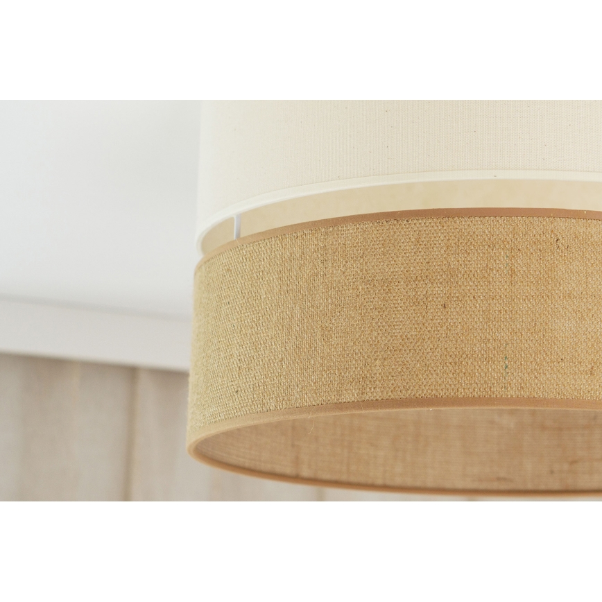 Brilagi - Φωτιστικό οροφής ROYAL YUTE 1xE27/15W/230V διάμετρος 40 cm μπεζ/κρεμ