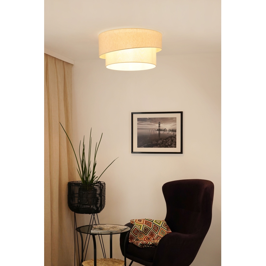 Brilagi - Φωτιστικό οροφής SHINE 1xE27/15W/230V διάμετρος 50 cm κρεμ