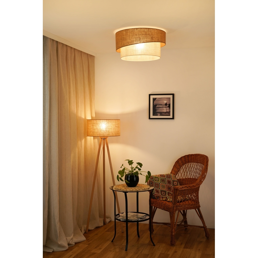 Brilagi - Φωτιστικό οροφής SHINE 1xE27/15W/230V διάμετρος 50 cm μπεζ/κρεμ