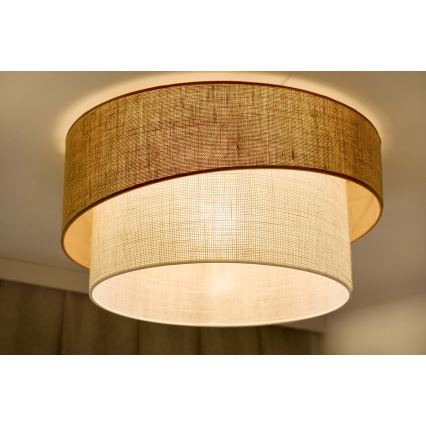 Brilagi - Φωτιστικό οροφής SHINE 1xE27/15W/230V διάμετρος 50 cm μπεζ/κρεμ