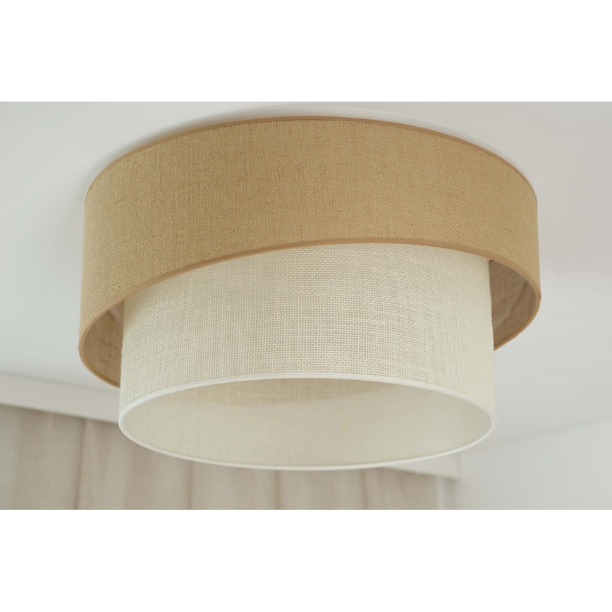 Brilagi - Φωτιστικό οροφής SHINE 1xE27/15W/230V διάμετρος 50 cm μπεζ/κρεμ