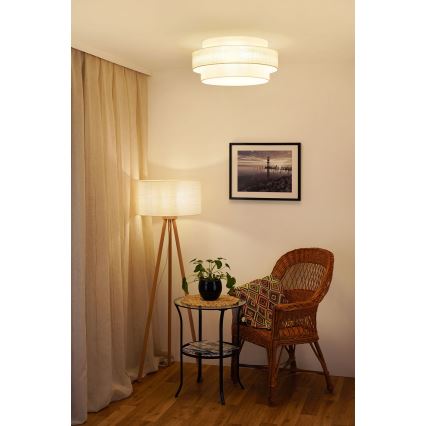 Brilagi - Φωτιστικό οροφής SPACE YUTE LED/12W/230V διάμετρος 50 cm 3000K/4000K/6400K κρεμ