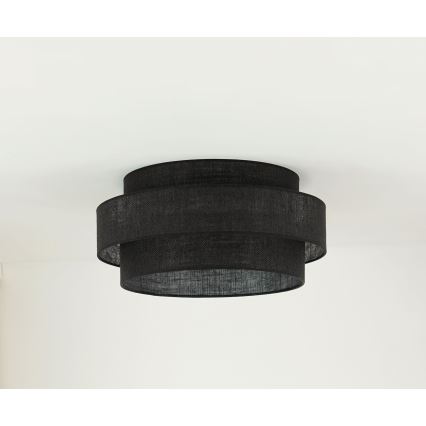 Brilagi - Φωτιστικό οροφής SPACE YUTE LED/12W/230V διάμετρος 50 cm 3000K/4000K/6400K μαύρο