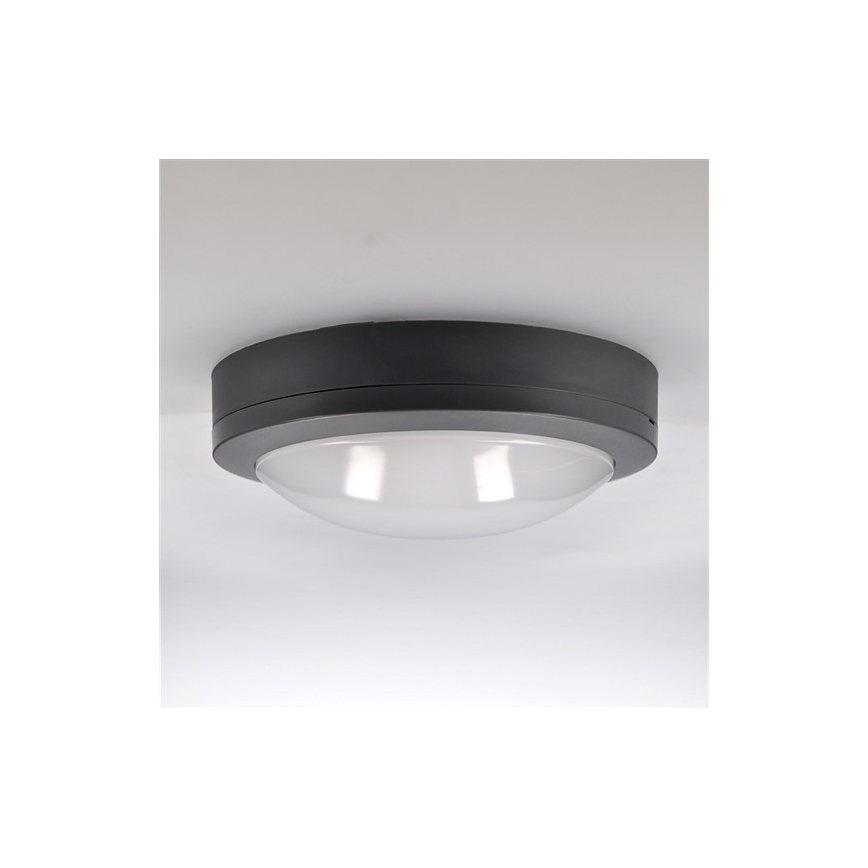 Brilagi - Φωτιστικό οροφής εξωτερικού χώρου LED LED/13W/230V διάμετρος 17 cm IP54 ανθρακί