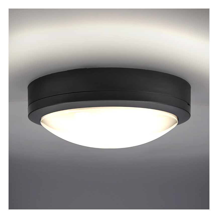 Brilagi - Φωτιστικό οροφής εξωτερικού χώρου LED LED/20W/230V διάμετρος 23 cm IP54 ανθρακί