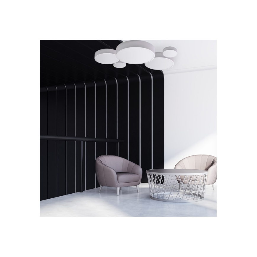 Brilagi - Φωτιστικό οροφής με αισθητήρα CLARE 2xE27/24W/230V διάμετρος 30 cm λευκό