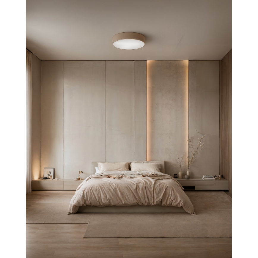 Brilagi - Φωτιστικό οροφής με αισθητήρα CLARE 3xE27/24W/230V διάμετρος 40 cm μπεζ