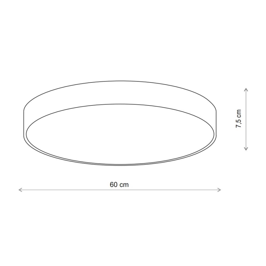 Brilagi - Φωτιστικό οροφής με αισθητήρα CLARE 5xE27/24W/230V διάμετρος 60 cm μπεζ
