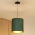 Brilagi - Φωτιστικό οροφής με καλώδιο BOSTON ROLLER 1xE27/15W/230V διάμ. 21 εκ. άχυρο πράσινο/χρυσό