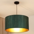 Brilagi - Φωτιστικό οροφής με καλώδιο BOSTON ROLLER 1xE27/15W/230V διάμ. 45 εκ. άχυρο πράσινο/χρυσό