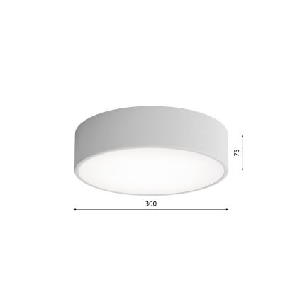 Brilagi - Φωτιστικό οροφής μπάνιου CLARE 2xE27/24W/230V διάμετρος 30 cm IP54 γκρι