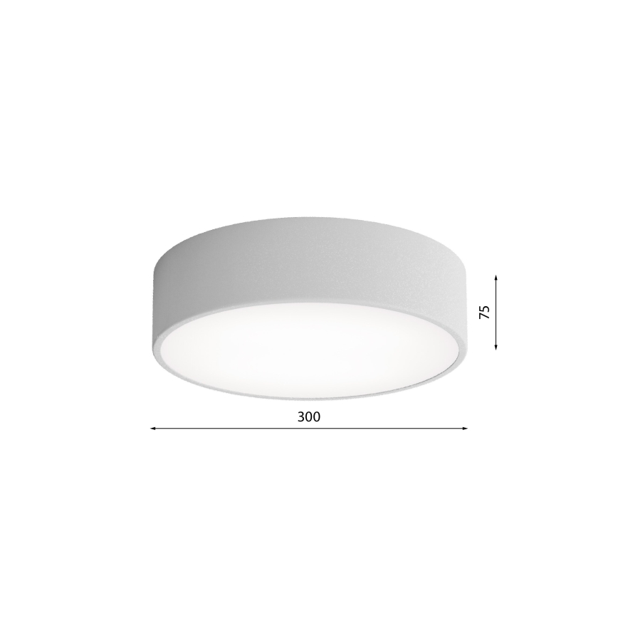 Brilagi - Φωτιστικό οροφής μπάνιου CLARE 2xE27/24W/230V διάμετρος 30 cm IP54 γκρι