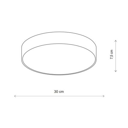 Brilagi - Φωτιστικό οροφής μπάνιου CLARE 2xE27/24W/230V διάμετρος 30 cm IP54 μπεζ