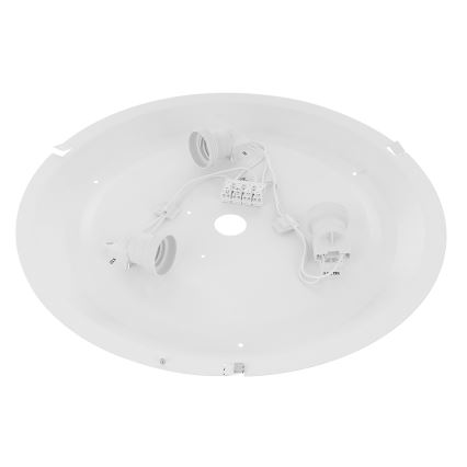 Brilagi - Φωτιστικό οροφής μπάνιου CLARE 3xE27/24W/230V διάμετρος 40 cm IP54 γκρι