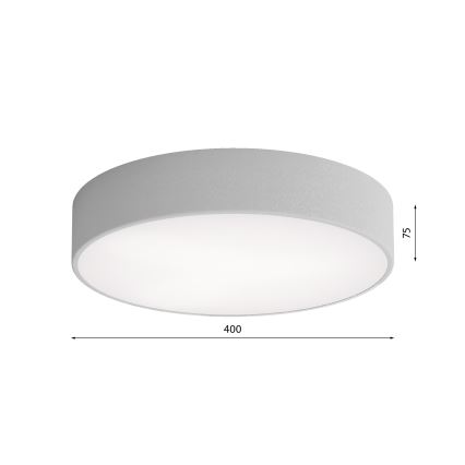 Brilagi - Φωτιστικό οροφής μπάνιου CLARE 3xE27/24W/230V διάμετρος 40 cm IP54 γκρι