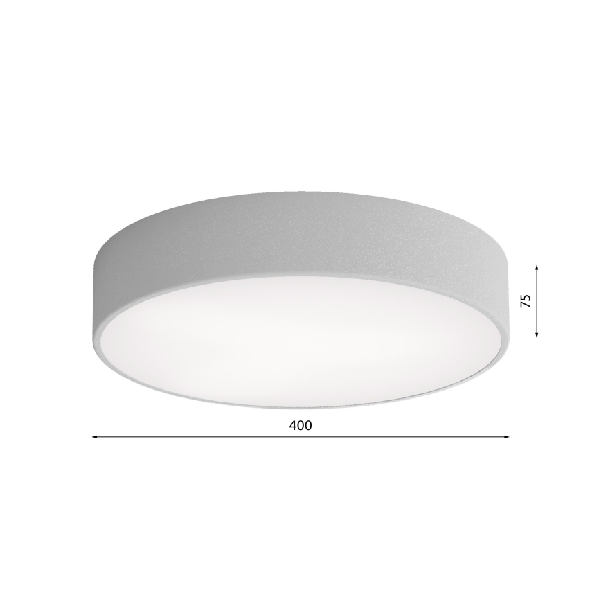 Brilagi - Φωτιστικό οροφής μπάνιου CLARE 3xE27/24W/230V διάμετρος 40 cm IP54 γκρι