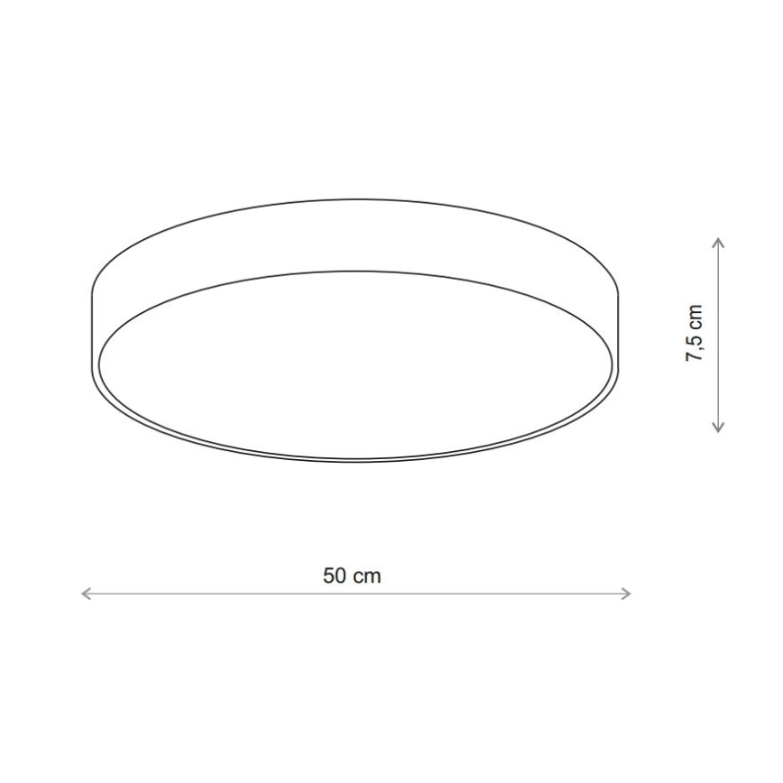 Brilagi - Φωτιστικό οροφής μπάνιου CLARE 4xE27/24W/230V διάμετρος 50 cm IP54 μπεζ