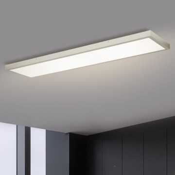 Brilagi - Φωτιστικό οροφής μπάνιου dimming LED FRAME SMART LED/50W/230V 120x30 cm 3000-6000K IP44 ασημί + τηλεχειριστήριο