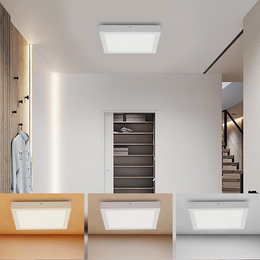 Brilagi - Φωτιστικό οροφής μπάνιου LED FRAME LED/24W/230V 30x30 cm 3000/4000/6000K IP44 λευκό