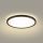 Brilagi - Φωτιστικό οροφής μπάνιου LED ULTRA SLIM LED/12W/230V διάμετρος 22,5 cm μαύρο IP54