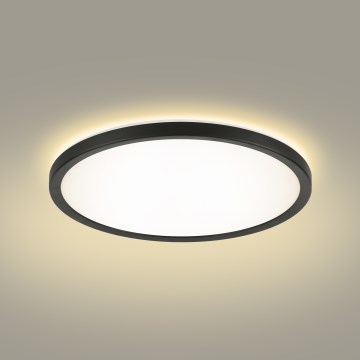 Brilagi - Φωτιστικό οροφής μπάνιου LED ULTRA SLIM LED/18W/230V διάμετρος 30 cm μαύρο IP54