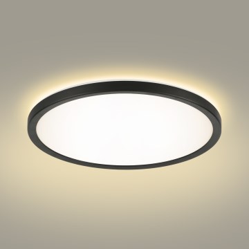 Brilagi - Φωτιστικό οροφής μπάνιου LED ULTRA SLIM LED/24W/230V διάμετρος 42 cm μαύρο IP54