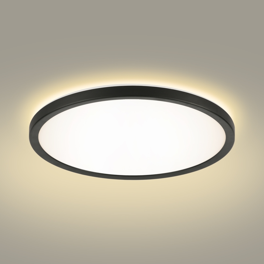 Brilagi - Φωτιστικό οροφής μπάνιου LED ULTRA SLIM LED/24W/230V διάμετρος 42 cm μαύρο IP54