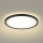 Brilagi - Φωτιστικό οροφής μπάνιου LED ULTRA SLIM LED/24W/230V διάμετρος 42 cm μαύρο IP54