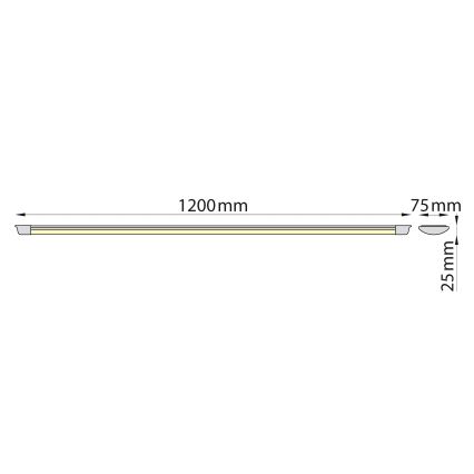 Brilagi - Φωτιστικό πάγκου κουζίνας LED AVERO LED/32W/230V 120 cm