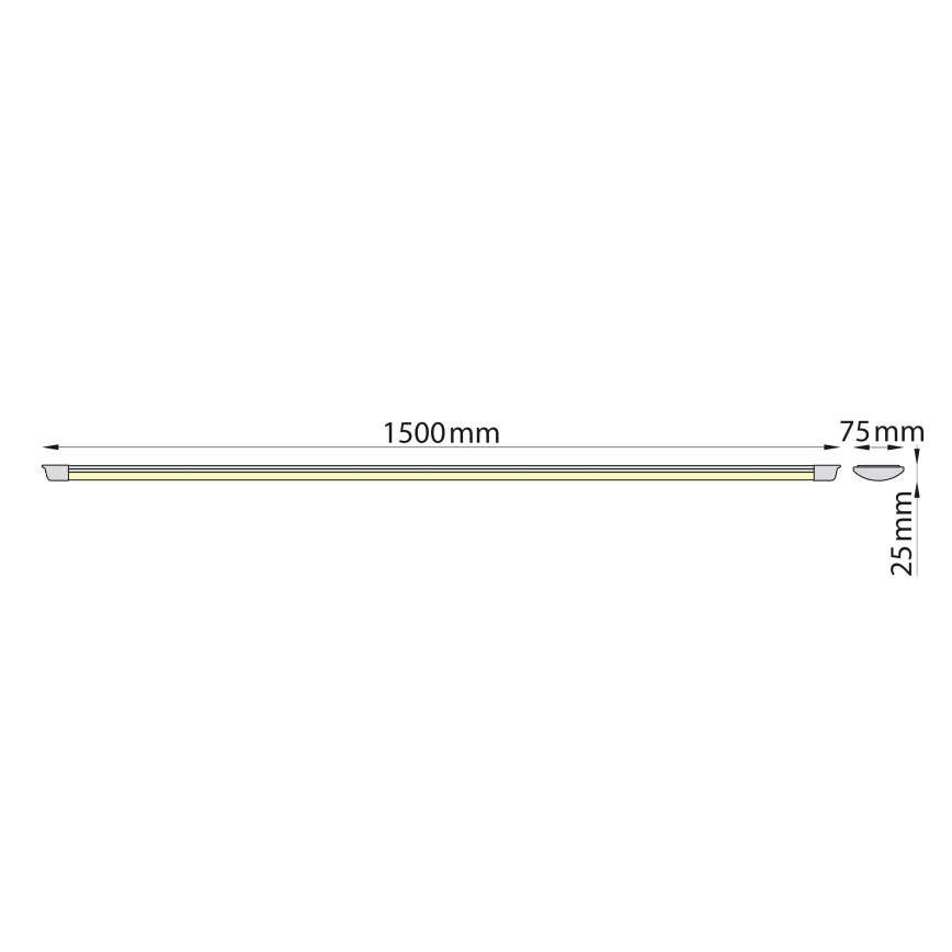 Brilagi - Φωτιστικό πάγκου κουζίνας LED AVERO LED/45W/230V 150 cm