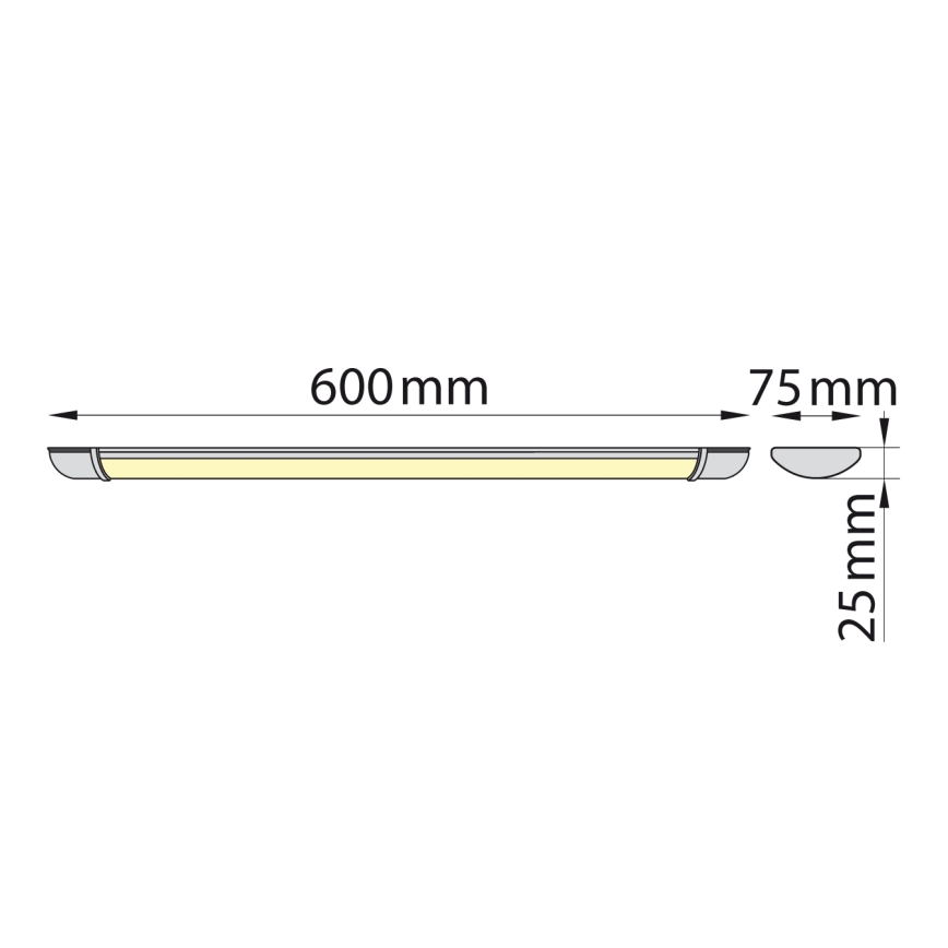 Brilagi - Φωτιστικό πάγκου κουζίνας LED LUMA LED/16W/230V 60 cm