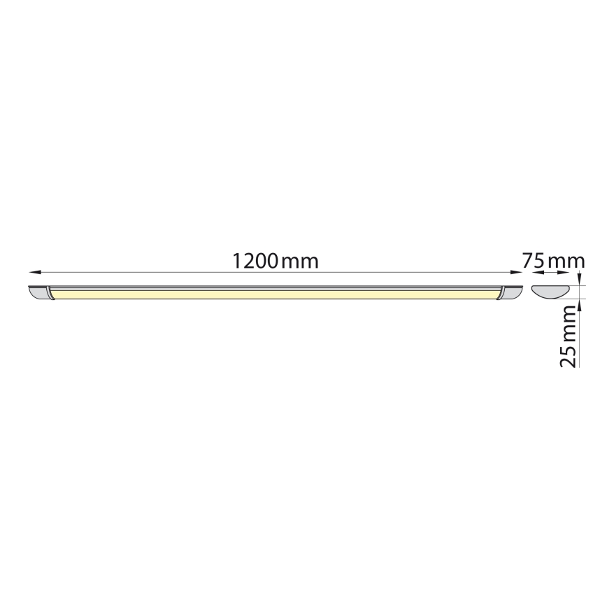 Brilagi - Φωτιστικό πάγκου κουζίνας LED LUMA LED/32W/230V 120 cm