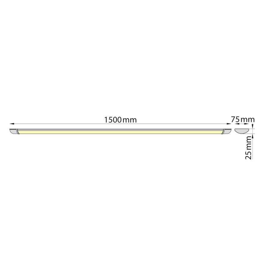 Brilagi - Φωτιστικό πάγκου κουζίνας LED LUMA LED/40W/230V 150 cm