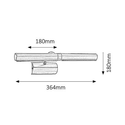 Brilagi - Φωτιστικό πίνακα LED DANAE 2xE14/4W/230V 3000K ματ χρώμιο