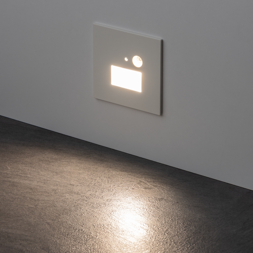Brilagi - Φωτιστικό σκάλας LED με αισθητήρα κίνησης JACK LED/1,5W/230V 3000K/4000K/6500K λευκό