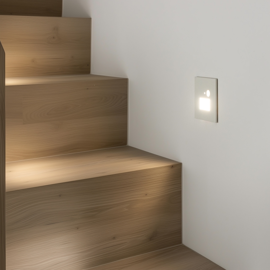 Brilagi - Φωτιστικό σκάλας LED με αισθητήρα κίνησης JACK LED/1,5W/230V 3000K/4000K/6500K λευκό