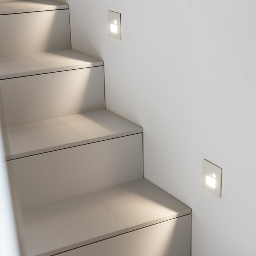Brilagi - Φωτιστικό σκάλας LED με αισθητήρα κίνησης JACK LED/1,5W/230V 3000K/4000K/6500K λευκό