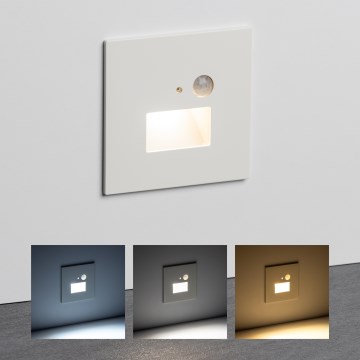 Brilagi - Φωτιστικό σκάλας LED με αισθητήρα κίνησης JACK LED/1,5W/230V 3000K/4000K/6500K λευκό