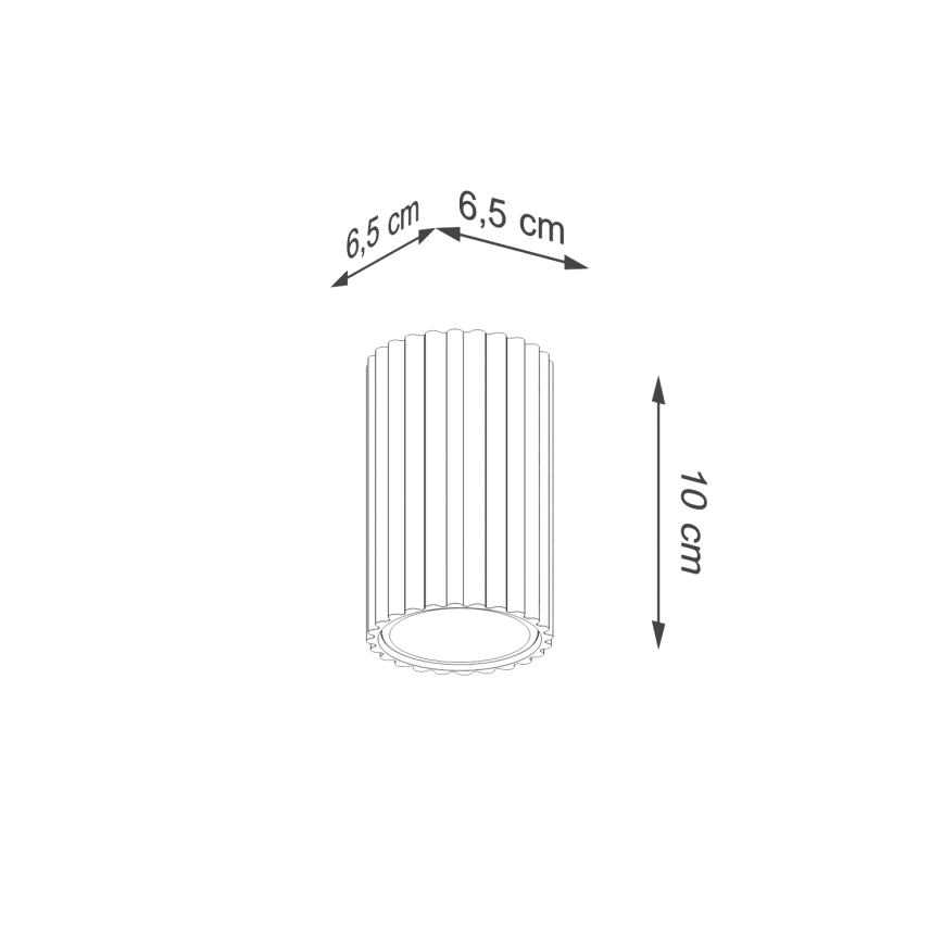 Brilagi - Φωτιστικό σποτ CRESTO 1xGU10/10W/230V 10 cm λευκό