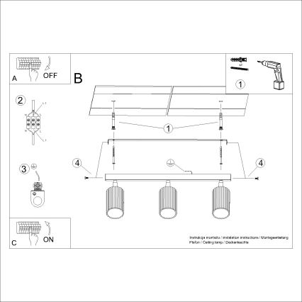 Brilagi - Φωτιστικό σποτ CRESTO 3xGU10/10W/230V λευκό