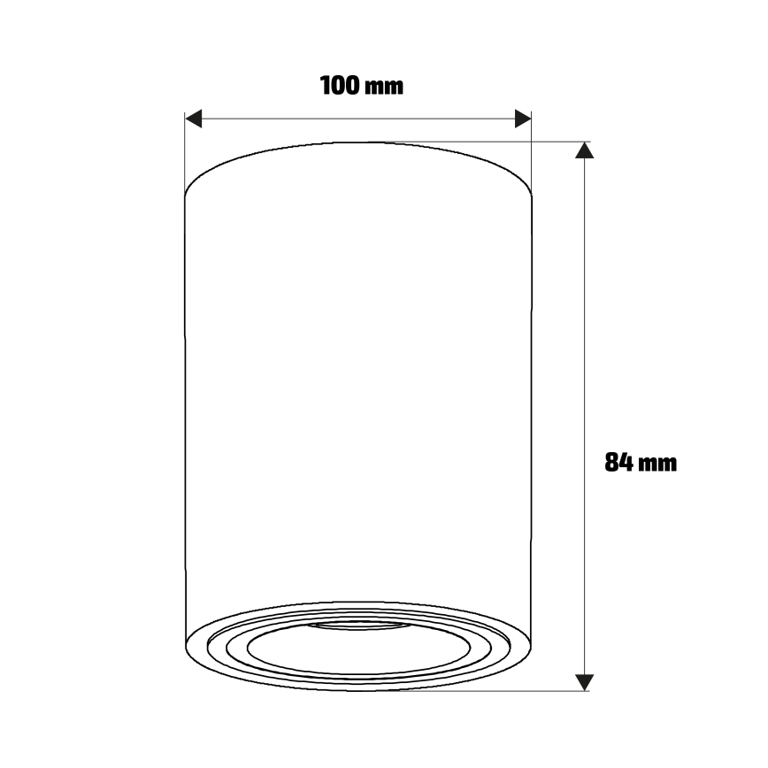 Brilagi - Φωτιστικό σποτ MIA 1xGU10/30W/230V 100x80 mm μπεζ