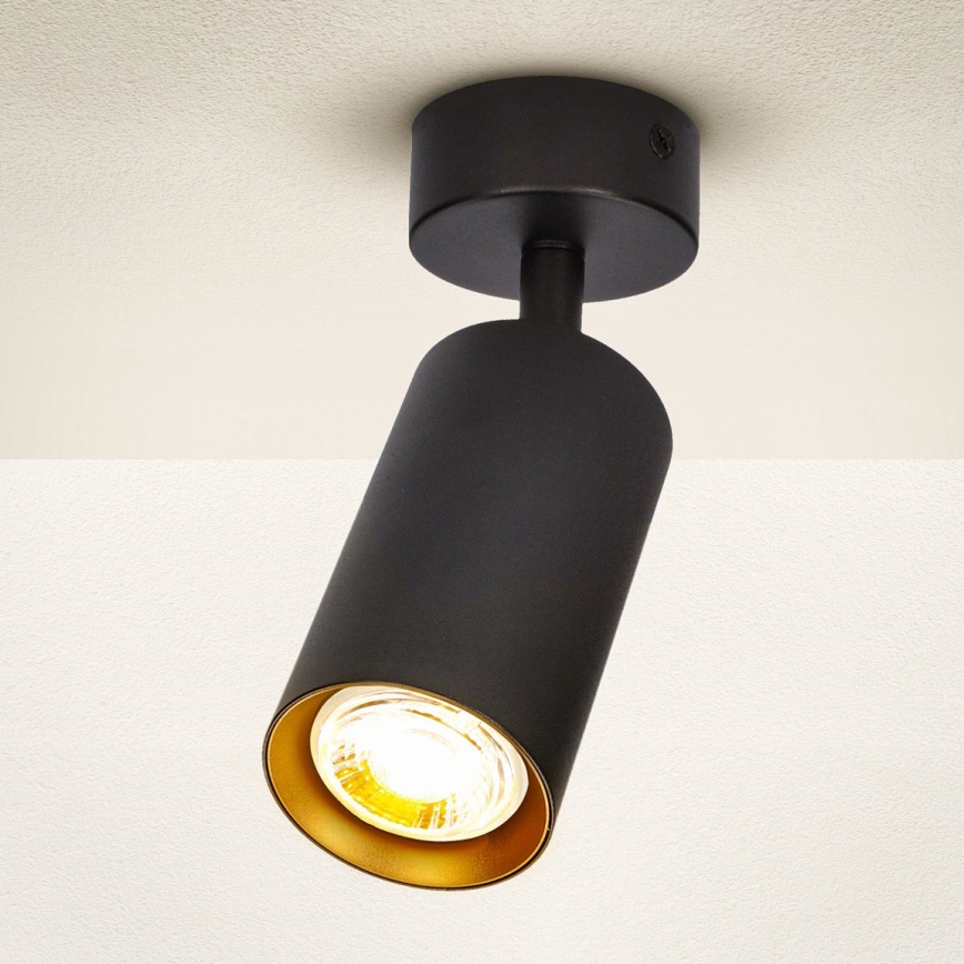Brilagi - Φωτιστικό σποτ SELE 1xGU10/30W/230V μαύρο/χρυσαφί